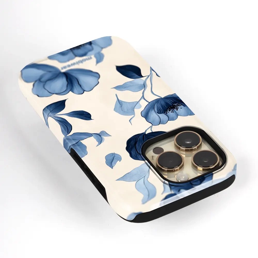 Odolný obal Mobiwear Elite Pro - Samsung Galaxy Z Flip 7 - EP73E Modrá krása květů