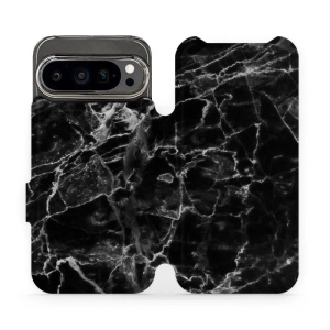 Flipové pouzdro Mobiwear - Google Pixel 9 Pro - V056P Černý mramor