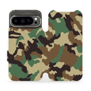 Flipové pouzdro Mobiwear - Google Pixel 9 Pro - V111P Maskáče