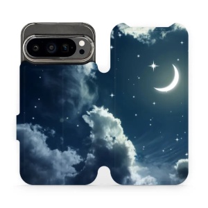 Flipové pouzdro Mobiwear - Google Pixel 9 Pro - V145P Noční obloha s měsícem