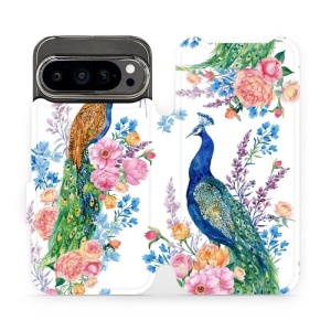 Flipové pouzdro Mobiwear - Google Pixel 9 Pro - MX08S Pávi