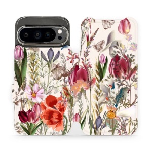 Flipové pouzdro Mobiwear - Google Pixel 9 Pro - MP01S Rozkvetlá louka
