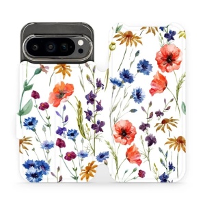 Flipové pouzdro Mobiwear - Google Pixel 9 Pro - MP04S Luční kvítí