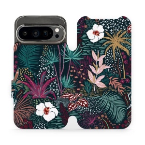 Flipové pouzdro Mobiwear - Google Pixel 9 Pro - VP13S Temná flóra
