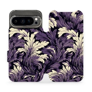 Flipové pouzdro Mobiwear - Google Pixel 9 Pro - VA46S Fialové rostliny