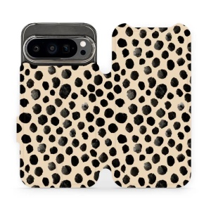 Flipové pouzdro Mobiwear - Google Pixel 9 Pro - VA50S Černé puntíky