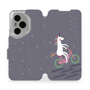 Flipové pouzdro Mobiwear - Honor 400 Pro - V024P Jednorožec na kole