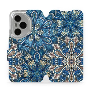 Flipové pouzdro Mobiwear - Honor 400 Pro - V108P Modré mandala květy