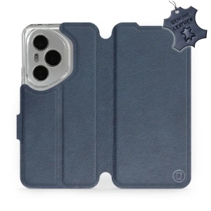Kožené flip pouzdro Mobiwear - Honor 400 Pro - Modré