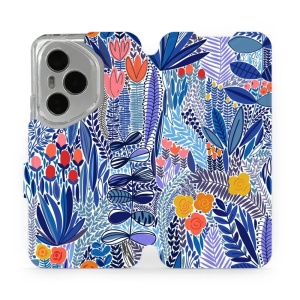 Flipové pouzdro Mobiwear - Honor 400 Pro - MP03P Modrá květena