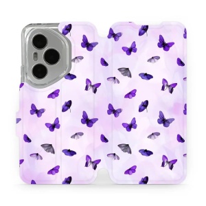 Flipové pouzdro Mobiwear - Honor 400 Pro - VP76S Fialoví motýlci
