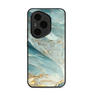 Lesklý kryt Mobiwear Glossy - Honor 400 Pro - G022G Zelenkavý a zlatavý mramor