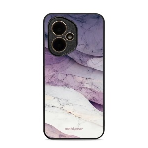 Lesklý kryt Mobiwear Glossy - Honor 400 - G028G - Bílý a fialový mramor