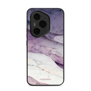 Lesklý kryt Mobiwear Glossy - Honor 400 Pro - G028G - Bílý a fialový mramor