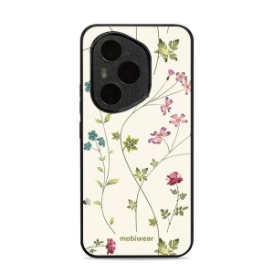Lesklý kryt Mobiwear Glossy - Honor 400 Pro - G035G - Tenké rostlinky s květy