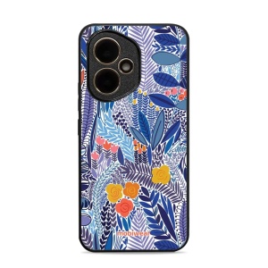 Lesklý kryt Mobiwear Glossy - Honor 400 - G037G - Modrá květena
