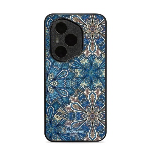 Lesklý kryt Mobiwear Glossy - Honor 400 Pro - G038G - Modré mandala květy