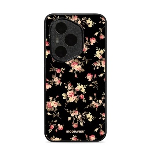Lesklý kryt Mobiwear Glossy - Honor 400 Pro - G039G - Květy na černé