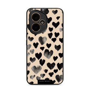 Lesklý kryt Mobiwear Glossy - Honor 400 - GA51G Černá srdíčka