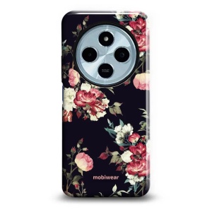 Odolný obal Mobiwear Elite Pro - Xiaomi Redmi 14C / Poco C75 - ED11E Růže na černé