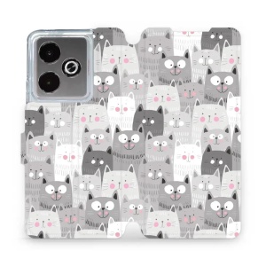 Flipové pouzdro Mobiwear - Realme GT 7 - M099P Kočičky