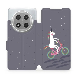 Flipové pouzdro Mobiwear - Honor Magic7 Lite 5G - V024P Jednorožec na kole