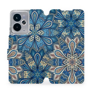 Flipové pouzdro Mobiwear - Realme 14T 5G - V108P Modré mandala květy