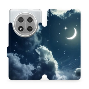 Flipové pouzdro Mobiwear - Honor Magic7 Lite 5G - V145P Noční obloha s měsícem