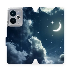Flipové pouzdro Mobiwear - Realme 14 5G - V145P Noční obloha s měsícem