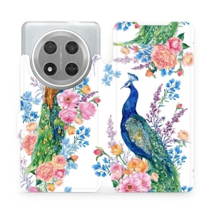 Flipové pouzdro Mobiwear - Honor Magic7 Lite 5G - MX08S Pávi