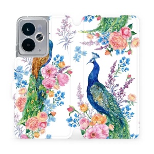 Flipové pouzdro Mobiwear - Realme 14 5G - MX08S Pávi