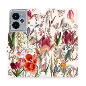 Flipové pouzdro Mobiwear - Realme 14 5G - MP01S Rozkvetlá louka