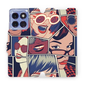 Flipové pouzdro Mobiwear - Motorola Edge 60 Pro - VP18P Komiks