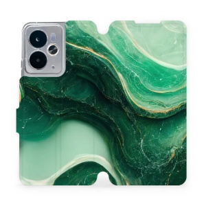 Flipové pouzdro Mobiwear - Realme 14 5G - VP38S Zelený mramor