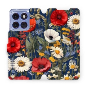 Flipové pouzdro Mobiwear - Motorola Edge 60 Pro - VP46S Temná louka - VÝPRODEJ