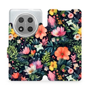 Flipové pouzdro Mobiwear - Honor Magic7 Lite 5G - VP48S Pestré kvítky