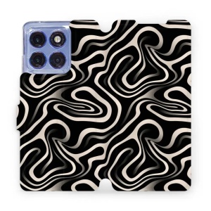 Flipové pouzdro Mobiwear - Motorola Edge 60 Pro - VA63S Vlnky a linky