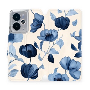 Flipové pouzdro Mobiwear - Realme 14T 5G - VP73S Modrá krása květů