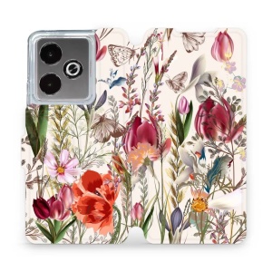 Flipové pouzdro Mobiwear - Realme GT 7 - MP01S Rozkvetlá louka