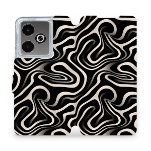 Flipové pouzdro Mobiwear - Realme GT 7 - VA63S Vlnky a linky