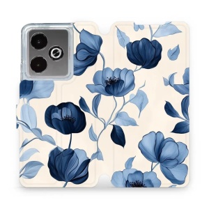 Flipové pouzdro Mobiwear - Realme GT 7T - VP73S Modrá krása květů