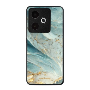 Lesklý kryt Mobiwear Glossy - Realme GT 7 - G022G Zelenkavý a zlatavý mramor