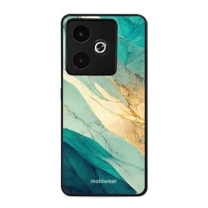 Lesklý kryt Mobiwear Glossy - Realme GT 7 - G024G - Zlatavý a zelenkavý mramor