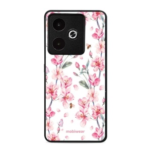 Lesklý kryt Mobiwear Glossy - Realme GT 7 - G033G - Růžové květy