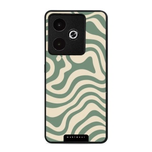 Lesklý kryt Mobiwear Glossy - Realme GT 7 - GA57G Zelené a béžové zkrouceniny