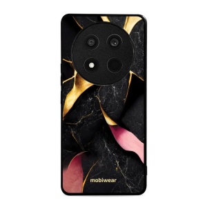 Lesklý kryt Mobiwear Glossy - Honor Magic7 Lite 5G - G021G Černý a zlatavý mramor