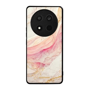 Lesklý kryt Mobiwear Glossy - Honor Magic7 Lite 5G - G027G - Růžový a zlatavý mramor