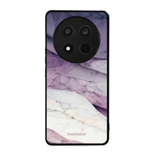 Lesklý kryt Mobiwear Glossy - Honor Magic7 Lite 5G - G028G - Bílý a fialový mramor