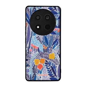 Lesklý kryt Mobiwear Glossy - Honor Magic7 Lite 5G - G037G - Modrá květena