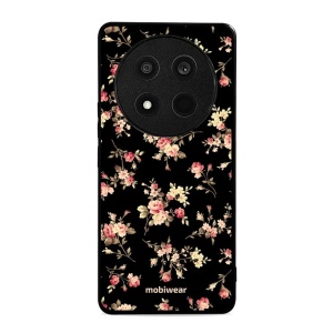 Lesklý kryt Mobiwear Glossy - Honor Magic7 Lite 5G - G039G - Květy na černé